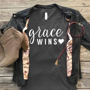 Grace Wins Inspiring Women Fashion Casual Fashion Summer Graphic Tshirt