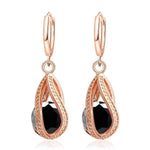 Waterdrop Long Silver-Color Dangle Earrings Brincos Pendiente For Women