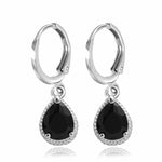 Waterdrop Long Silver-Color Dangle Earrings Brincos Pendiente For Women