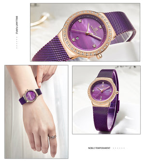 Women Luxury Simple Quartz Lady Waterproof Wristwatch