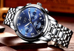 Men Luxury Chronograph Sports Waterproof Full Steel Quartz Watch