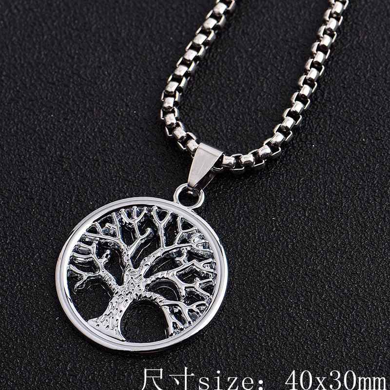 Gold Silver Lion Fashion Cool Skull Men's Pendant Stainless Steel Necklace Alloy Accessories Jewelry Ancient Necklace& Pendant