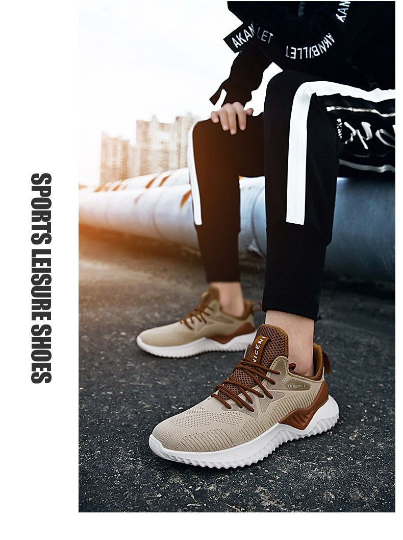 Men Luxury Brand Running Comfortable Sports Outdoor Male Athletic Breathable Footwear