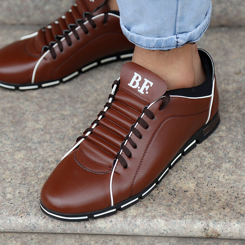 Big Size 38-48 Men Casual Shoes Fashion Leather Shoes For Men Summer Men's Flat Shoes Dropshipping