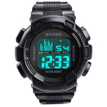 Mens Digital LED Analog Quartz Alarm Date Sports Wrist Watch