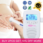 Home Pregnant Baby Heart Rate Pocket Monitor 3.0MHz Fetal Doppler