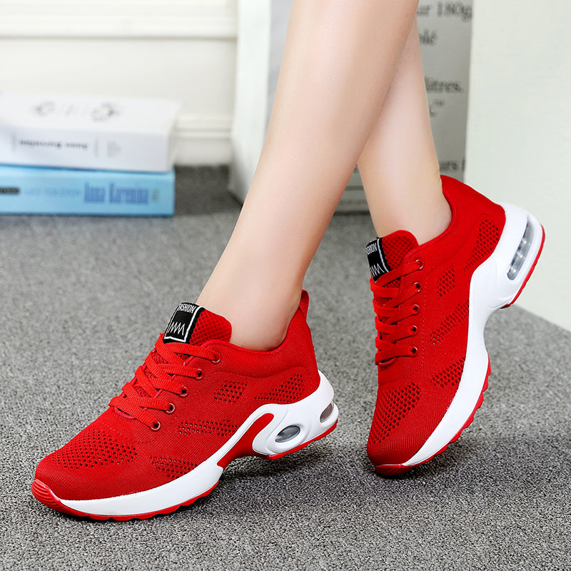 Woman Chaussure Femme Female  Running Breathable Hollow Lace-Up Sport Sneakers