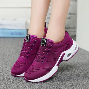 Woman Chaussure Femme Female  Running Breathable Hollow Lace-Up Sport Sneakers