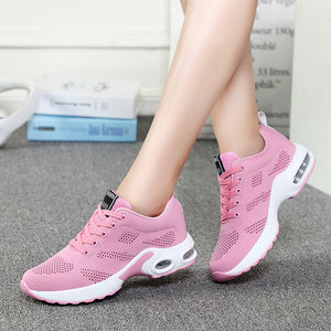 Woman Chaussure Femme Female  Running Breathable Hollow Lace-Up Sport Sneakers