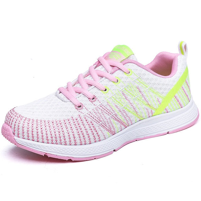 Woman Chaussure Femme Female  Running Breathable Hollow Lace-Up Sport Sneakers