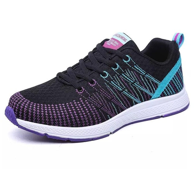 Woman Chaussure Femme Female  Running Breathable Hollow Lace-Up Sport Sneakers