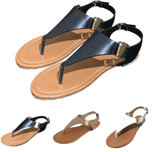 Women's Open Toe Thong Ankle Strap Flip Flop Sandals