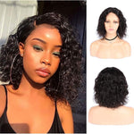 Malaysian Jerry Curly Short Bob Lace Front Human Hair Wig Pre Plucked For Black Women Glueless 13x4 Deep Wave Frontal Wig Remy