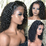 Malaysian Jerry Curly Short Bob Lace Front Human Hair Wig Pre Plucked For Black Women Glueless 13x4 Deep Wave Frontal Wig Remy