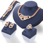 Women Stunning Vintage Beads Statement Necklace Earrings Bracelet and Ring  included