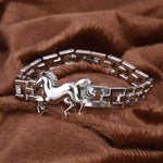 Fashion Punk Horse Stainless Steel Charm bracelet for Women