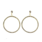 Fashion round circle clip on earrings non piercing earrings for no hole ear women