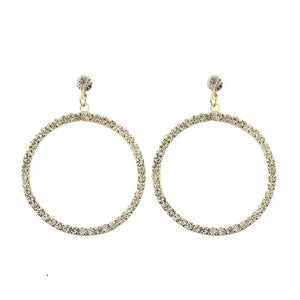 Fashion round circle clip on earrings non piercing earrings for no hole ear women