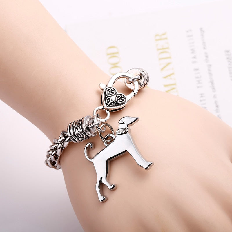 Dog Lovers Pendant Jewelry Charm Bracelets For Men Or Women