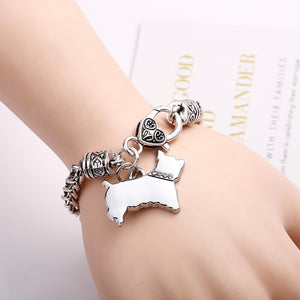 Dog Lovers Pendant Jewelry Charm Bracelets For Men Or Women