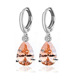 Waterdrop Long Silver-Color Dangle Earrings Brincos Pendiente For Women