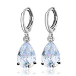 Waterdrop Long Silver-Color Dangle Earrings Brincos Pendiente For Women