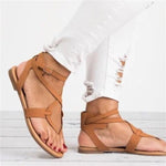 Women Gladiator Plus Size 35-43 Flats Sandals