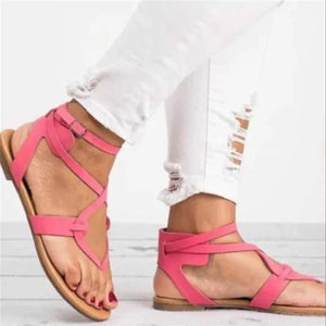 Women Gladiator Plus Size 35-43 Flats Sandals