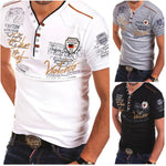 Men Fashions short sleeve solid color Personality Cultivating casual T Shirts