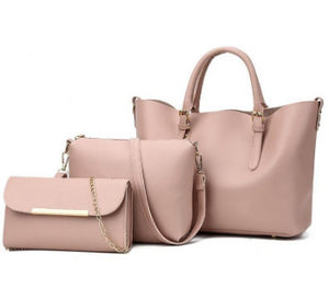 Women 3Pcs Leather Shoulder Bags