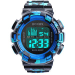 Mens Digital LED Analog Quartz Alarm Date Sports Wrist Watch