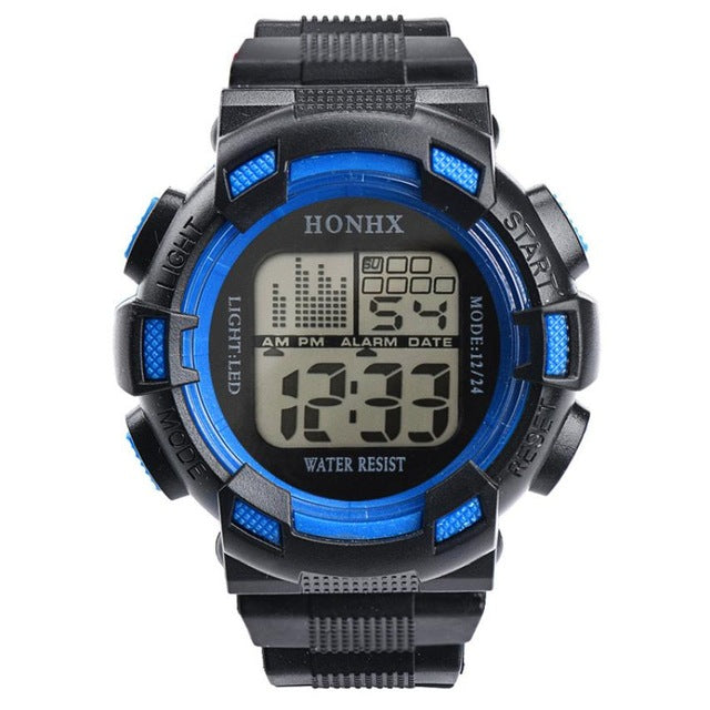 Mens Digital LED Analog Quartz Alarm Date Sports Wrist Watch