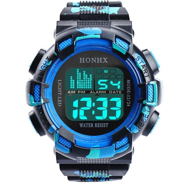 Mens Digital LED Analog Quartz Alarm Date Sports Wrist Watch