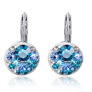 Elegant Stud Round Crystal Earrings For Woman