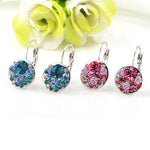 Elegant Stud Round Crystal Earrings For Woman