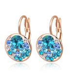 Elegant Stud Round Crystal Earrings For Woman