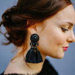 Long Drop Dangle Fringe Earrings Vintage Women Tassel Earrings 9 Colors Boho Statement Brand Jewelry Female Accessories