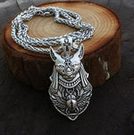 Vintage Egyptian Scarab Beetle Silver Pharaoh Necklace Pendant Scarab Wings Anubis Head Necklace Men