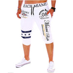 Men Casual Drawstring High Waist Short Pants