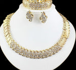 Dubai Women Gold Color Romantic Design Jewelry Sets Necklace