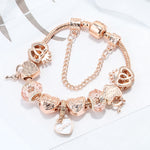 Luxury Women Rose Gold Crystal Bracelet & Bangle