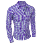 Men Cotton Business Casual  Long Sleeve Shirt, High Quality Fashion