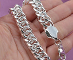 Women or Men Chain  Authentic 925 Sterling Silver Jewelry  Bracelet