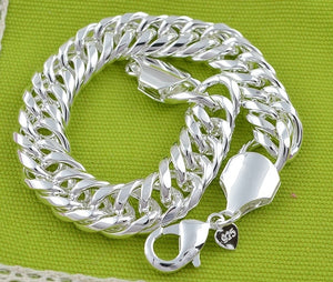 Women or Men Chain  Authentic 925 Sterling Silver Jewelry  Bracelet