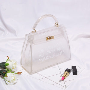 Clear Color Transparent PVC Women Jelly Shoulder And Crossbody Bags