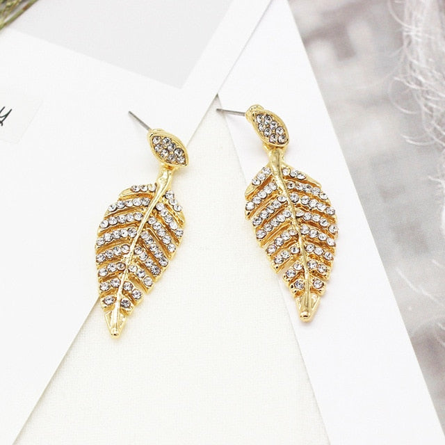 Women Trendy Round Pearl Stud Simple Rhinestone Earring Crystal Fine Jewelry