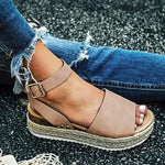 Women Solid Casual Fashion Ankle Strap Platform Sandals