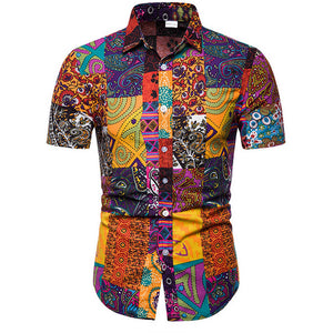 Men Casual Short Sleeve Shirts full of Personality Great add to your Men collection,  up to Size 5XL