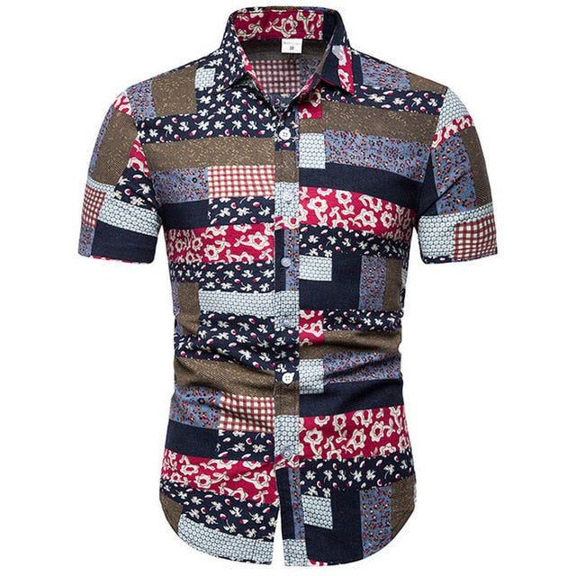 Men Casual Short Sleeve Shirts full of Personality Great add to your Men collection,  up to Size 5XL