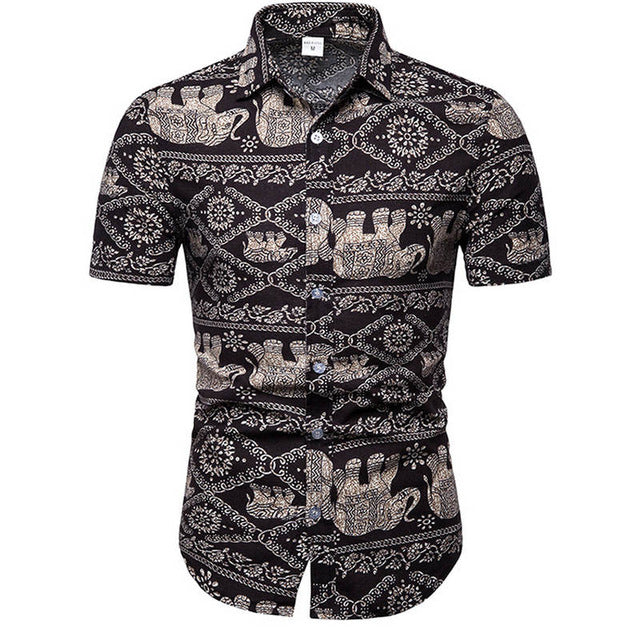 Men Casual Short Sleeve Shirts full of Personality Great add to your Men collection,  up to Size 5XL